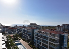 اطلالة بحر - دوبلكس 3 غرف وصالة - مؤثثة -مجمع فاخر -في كاستل / الانيا 