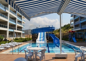 اطلالة بحر - دوبلكس 3 غرف وصالة - مؤثثة -مجمع فاخر -في كاستل / الانيا 