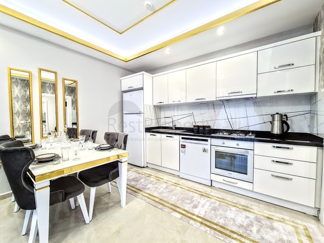 مجمع فاخر - شقق غرفتين وصالة - مفروشة - في مهموتلار / الانيا 