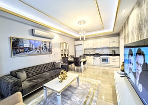 مجمع فاخر - شقق غرفتين وصالة - مفروشة - في مهموتلار / الانيا 