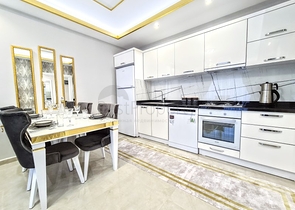 مجمع فاخر - شقق غرفتين وصالة - مفروشة - في مهموتلار / الانيا 