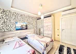 مجمع انيق -يضم كافة الخدمات - شقة 2 غرفة وصالة - في مهموتلار / الانيا 