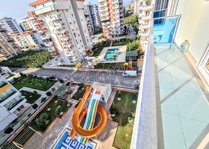 مجمع انيق -يضم كافة الخدمات - شقة 2 غرفة وصالة - في مهموتلار / الانيا 