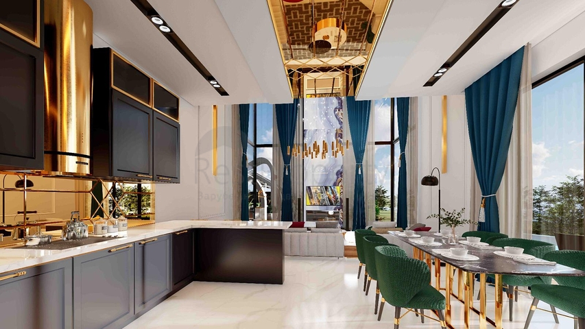 فيلا مستقلة فاخرة - تصميم 6 غرف - في كارجي جاك / الانيا 