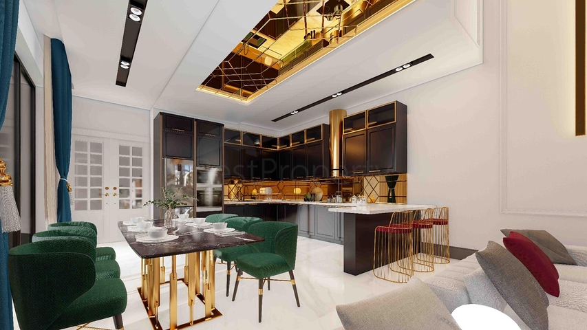 فيلا مستقلة فاخرة - تصميم 6 غرف - في كارجي جاك / الانيا 