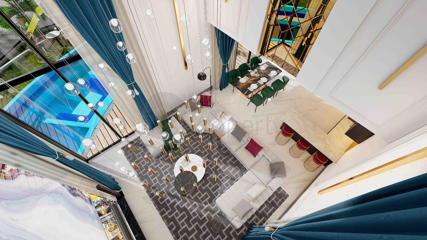 فيلا مستقلة فاخرة - تصميم 6 غرف - في كارجي جاك / الانيا 