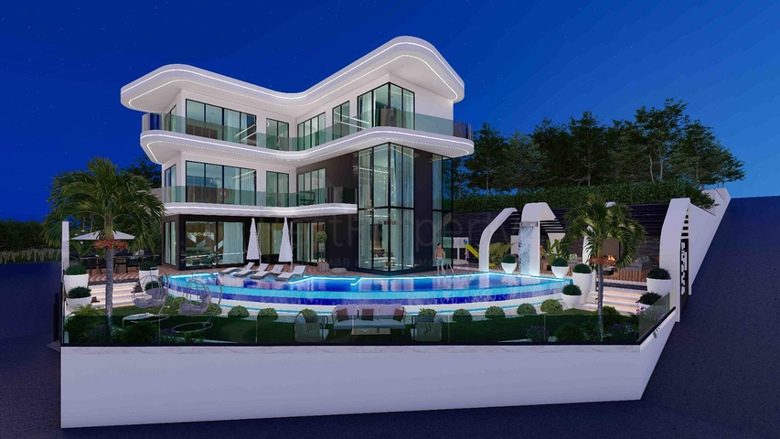 فيلا مستقلة فاخرة - تصميم 6 غرف - في كارجي جاك / الانيا 