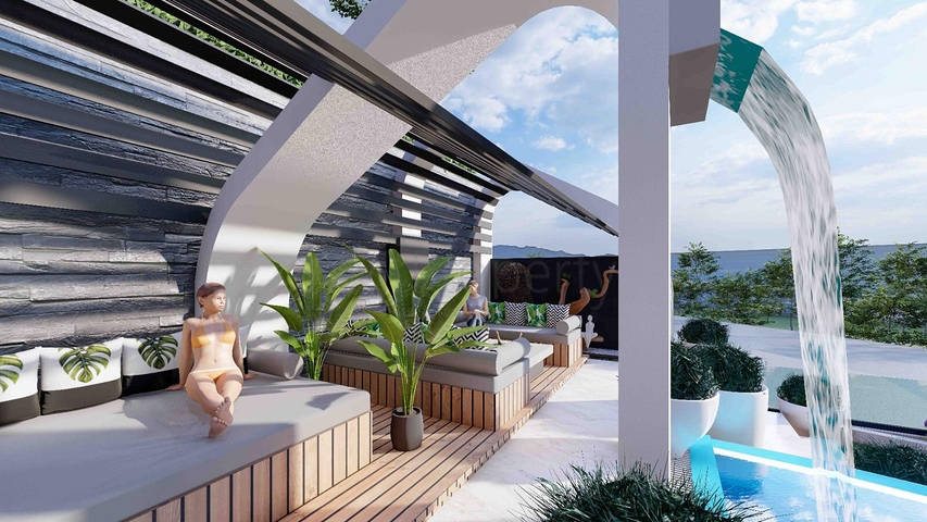 فيلا مستقلة فاخرة - تصميم 6 غرف - في كارجي جاك / الانيا 