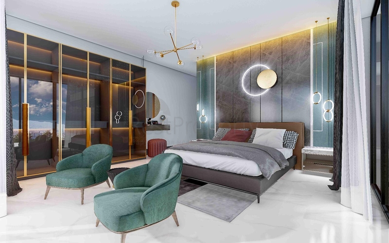 فيلا مستقلة فاخرة - تصميم 6 غرف - في كارجي جاك / الانيا 