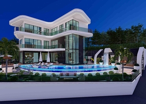 فيلا مستقلة فاخرة - تصميم 6 غرف - في كارجي جاك / الانيا 