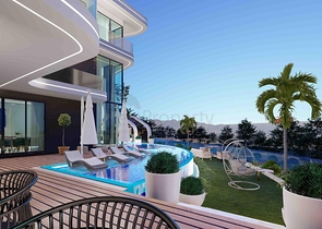 فيلا مستقلة فاخرة - تصميم 6 غرف - في كارجي جاك / الانيا 