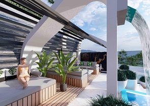 فيلا مستقلة فاخرة - تصميم 6 غرف - في كارجي جاك / الانيا 