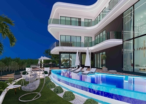 فيلا مستقلة فاخرة - تصميم 6 غرف - في كارجي جاك / الانيا 