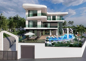 فيلا مستقلة فاخرة - تصميم 6 غرف - في كارجي جاك / الانيا 