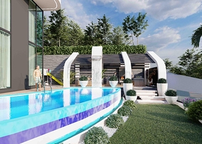 فيلا مستقلة فاخرة - تصميم 6 غرف - في كارجي جاك / الانيا 