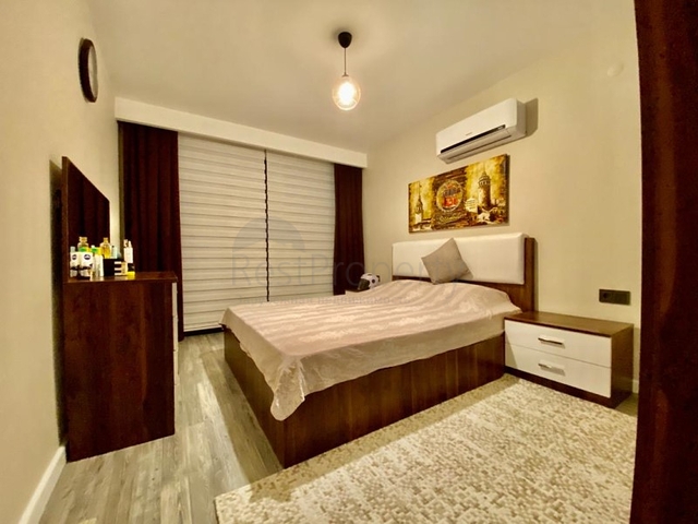 ضمن مجمع مميز - شقة باطلالة بحر -تصميم 1+1 - مؤثثة - في كارجي جاك / الانيا 