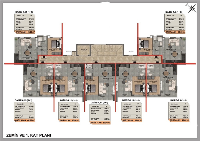 اغتنم الفرصة - شقق بالاقساط في منطقة اوبا المركزية / الانيا 