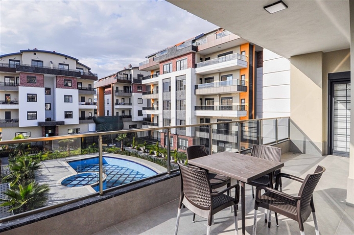 شقة فاخرة - 2 غرفة وصالة مع الاثاث - ضمن مجمع ممتاز - في اوبا / الانيا 