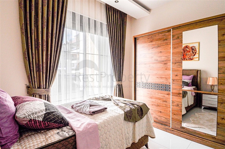 شقة فاخرة - 2 غرفة وصالة مع الاثاث - ضمن مجمع ممتاز - في اوبا / الانيا 