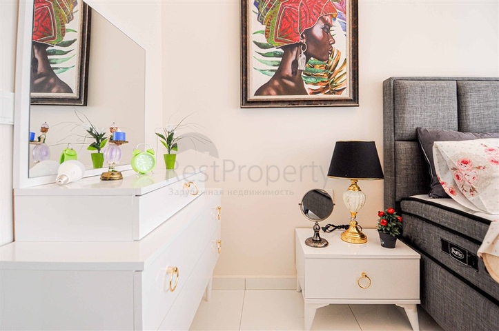 شقة فاخرة - 2 غرفة وصالة مع الاثاث - ضمن مجمع ممتاز - في اوبا / الانيا 