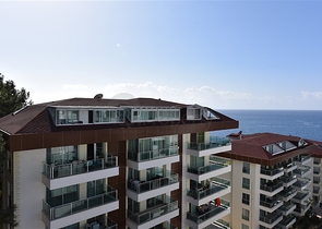 اطلالة بحر - دوبلكس 4 غرف وصالة - مفروشة - ضمن مجمع قريب من البحر -في كارجي جاك /الانيا 