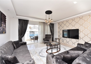 اطلالة بحر - دوبلكس 4 غرف وصالة - مفروشة - ضمن مجمع قريب من البحر -في كارجي جاك /الانيا 