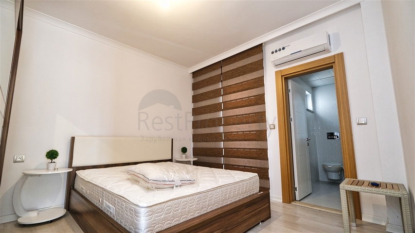 بنتهاوس 3 + 1 مع اثاث 600 م من البحر في انطاليا