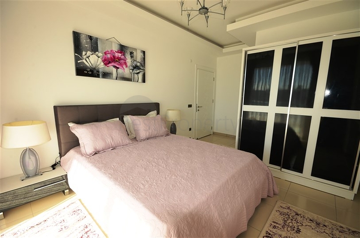 اطلالة بحر - مجمع فاخر -شقة 2 غرفة وصالة - مفروشة - في مهموتلار / الانيا 