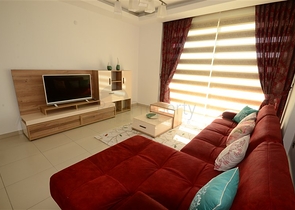 اطلالة بحر - مجمع فاخر -شقة 2 غرفة وصالة - مفروشة - في مهموتلار / الانيا 