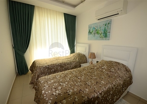 اطلالة بحر - مجمع فاخر -شقة 2 غرفة وصالة - مفروشة - في مهموتلار / الانيا 