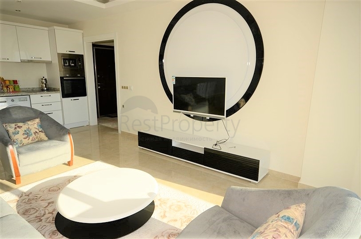 اطلالة بحر - مجمع 5 نجوم - شقة 2 غرفة وصالة - في مهموتلار / الانيا 