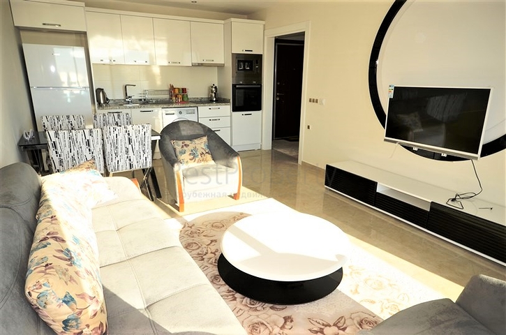 اطلالة بحر - مجمع 5 نجوم - شقة 2 غرفة وصالة - في مهموتلار / الانيا 