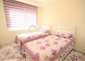 اطلالة بحر - مجمع 5 نجوم - شقة 2 غرفة وصالة - في مهموتلار / الانيا 