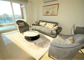 اطلالة بحر - مجمع 5 نجوم - شقة 2 غرفة وصالة - في مهموتلار / الانيا 