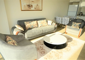 اطلالة بحر - مجمع 5 نجوم - شقة 2 غرفة وصالة - في مهموتلار / الانيا 