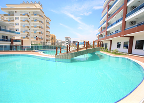 اطلالة بحر - مجمع 5 نجوم - شقة 2 غرفة وصالة - في مهموتلار / الانيا 