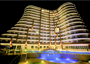 اطلالة بحر - مجمع 5 نجوم - شقة 2 غرفة وصالة - في مهموتلار / الانيا 