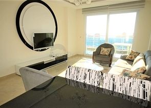 اطلالة بحر - مجمع 5 نجوم - شقة 2 غرفة وصالة - في مهموتلار / الانيا 