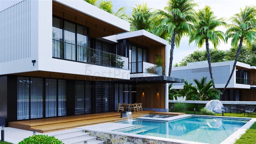 مناسب للحصول على الجنسية التركية -فلل فاخرة -مستقلة مع مسبح خاص -في مركز الانيا 