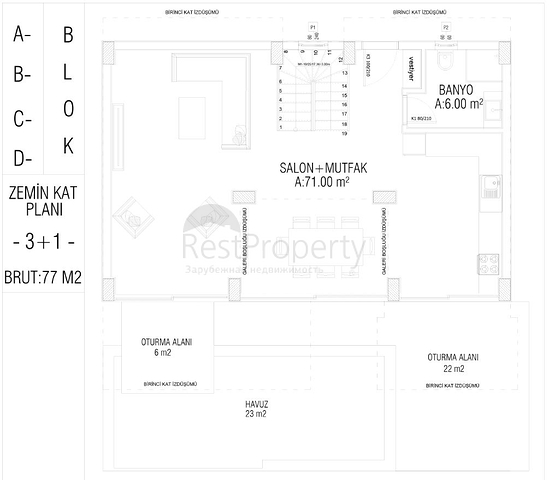 مناسب للحصول على الجنسية التركية -فلل فاخرة -مستقلة مع مسبح خاص -في مركز الانيا 