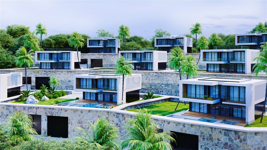 مناسب للحصول على الجنسية التركية -فلل فاخرة -مستقلة مع مسبح خاص -في مركز الانيا 