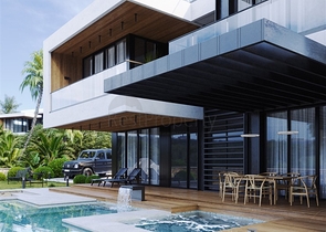 مناسب للحصول على الجنسية التركية -فلل فاخرة -مستقلة مع مسبح خاص -في مركز الانيا 