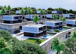 مناسب للحصول على الجنسية التركية -فلل فاخرة -مستقلة مع مسبح خاص -في مركز الانيا 