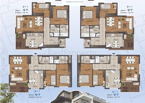 بالتقسيط - شقق ضمن مجمع قيد الانشاء -في منطقة افسلار / الانيا 