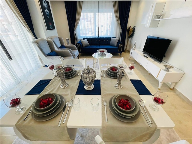 موقع مميز - قريب من البحر والخدمات -شقة 1+2 - مفروشة - في مهموتلار / الانيا 