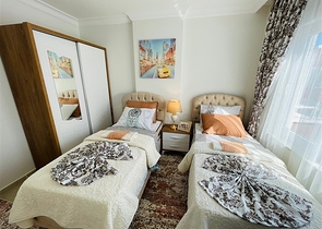 موقع مميز - قريب من البحر والخدمات -شقة 1+2 - مفروشة - في مهموتلار / الانيا 