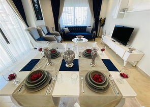 موقع مميز - قريب من البحر والخدمات -شقة 1+2 - مفروشة - في مهموتلار / الانيا 