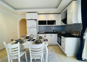 موقع مميز - قريب من البحر والخدمات -شقة 1+2 - مفروشة - في مهموتلار / الانيا 