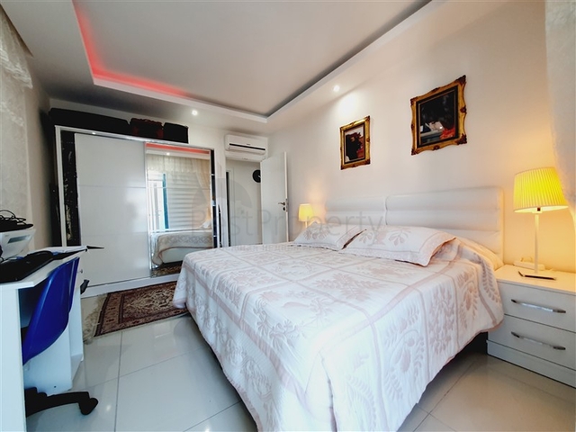 ضمن مجمع فاخر - شقة عائلية - غرفتين وصالة -مفروشة - في مهموتلار / الانيا 