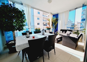 ضمن مجمع فاخر - شقة عائلية - غرفتين وصالة -مفروشة - في مهموتلار / الانيا 